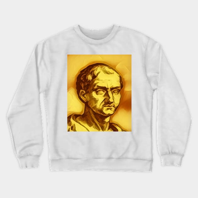 Anicius Manlius Severinus Boethius Golden Portrait | Boethius Artwork 8 Crewneck Sweatshirt by JustLit